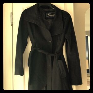 Guess Women’s Black Pea Coat